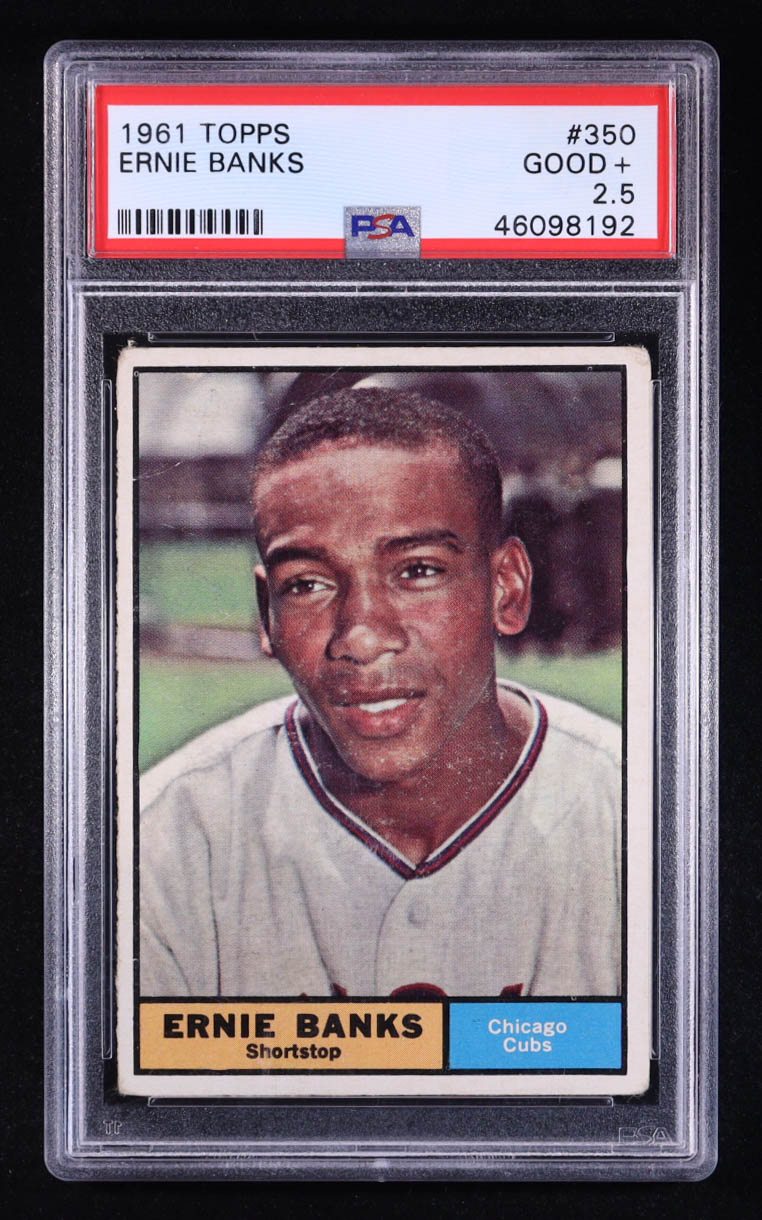 Ernie Banks 1961 Topps #350 (PSA 2.5) at PristineAuction.com Ernie Banks 1961 Topps #350 (PSA 2.5) at PristineAuction.com