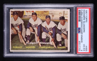 1957 Topps #400 Dodgers Sluggers Carl Furillo / Gil Hodges / Roy Campanella / Duke Snider (PSA 4) at PristineAuction.com
