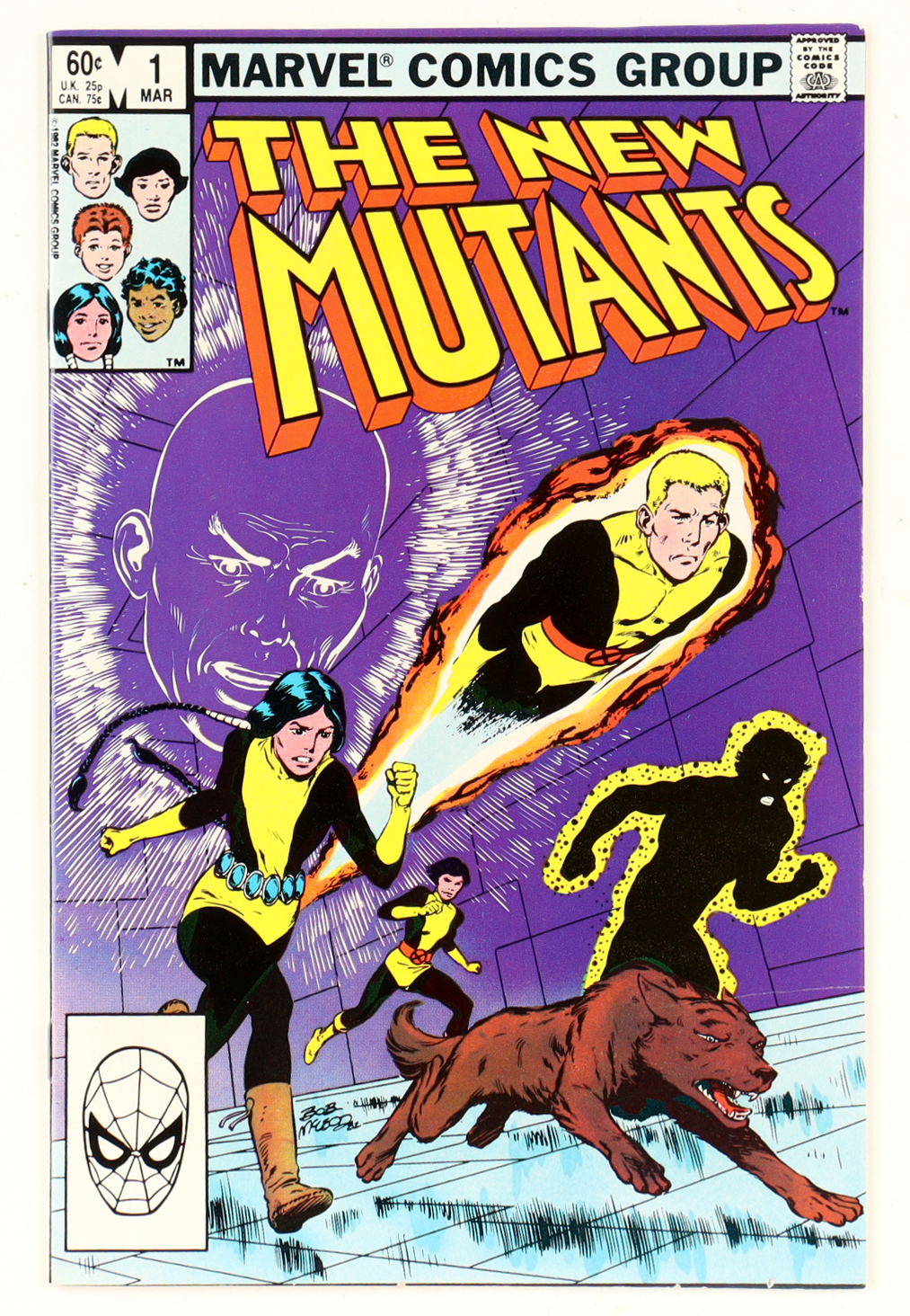1983 "The New Mutants" Issue #1 Marvel Comic Book at PristineAuction.com 1983 "The New Mutants" Issue #1 Marvel Comic Book at PristineAuction.com