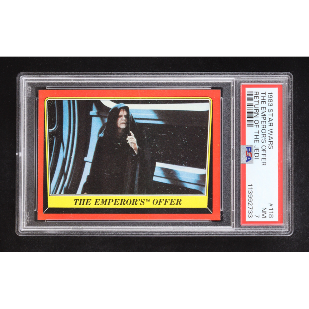 The Emperors Offer 1983 Topps Star Wars Return of the Jedi #118 (PSA 7) at PristineAuction.com