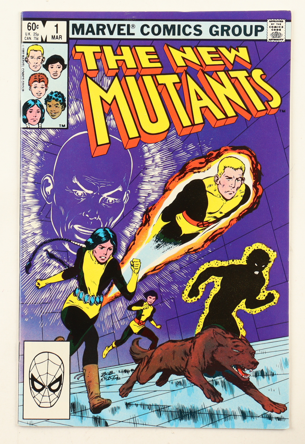 1983 "The New Mutants" Issue #1 Marvel Comic Book at PristineAuction.com 1983 "The New Mutants" Issue #1 Marvel Comic Book at PristineAuction.com