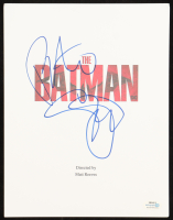 Peter Sarsgaard Signed "The Batman" Movie Script Cover Page (ACOA) at PristineAuction.com