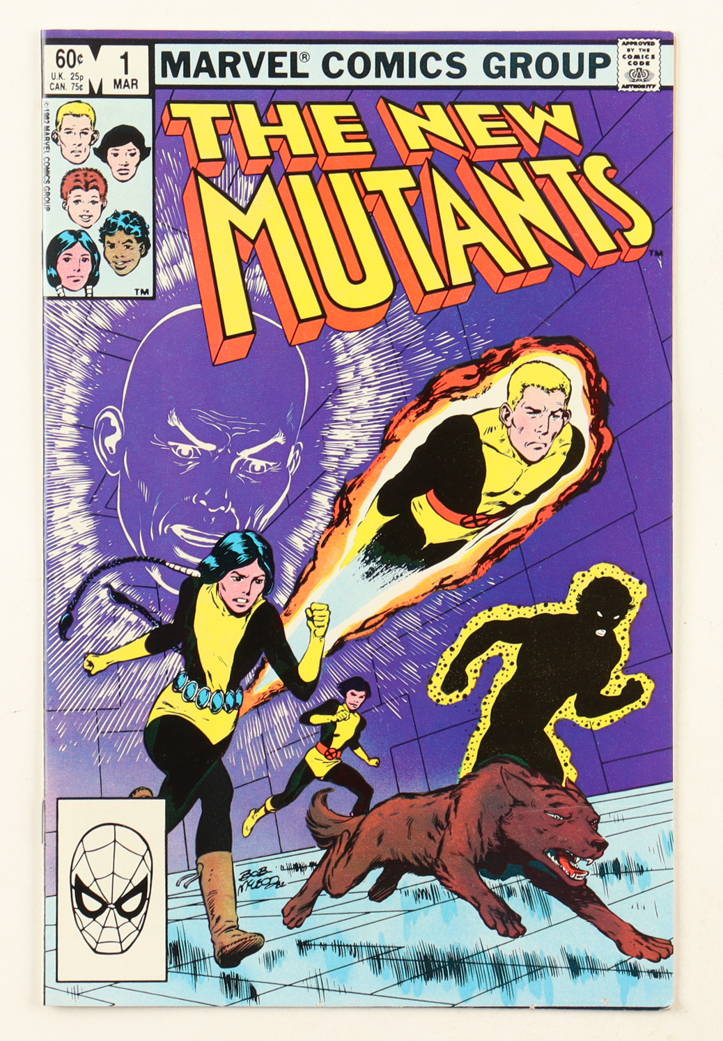 1983 "The New Mutants" Issue #1 Marvel Comic Book at PristineAuction.com 1983 "The New Mutants" Issue #1 Marvel Comic Book at PristineAuction.com