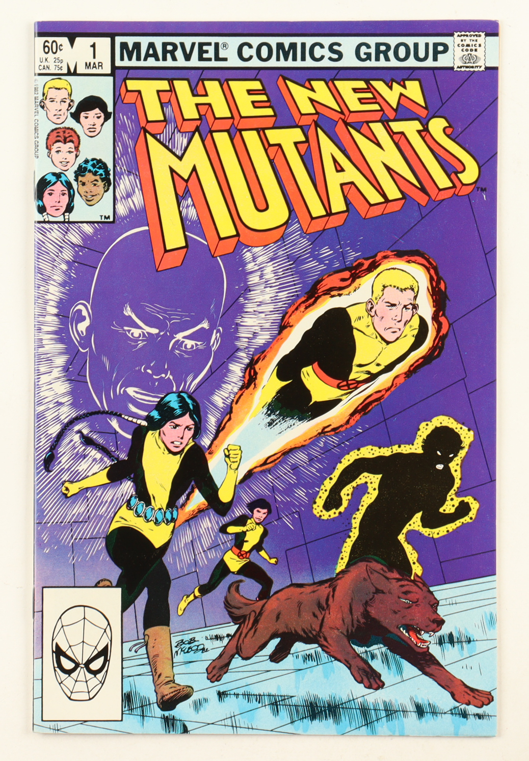 1983 "The New Mutants" Issue #1 Marvel Comic Book at PristineAuction.com 1983 "The New Mutants" Issue #1 Marvel Comic Book at PristineAuction.com