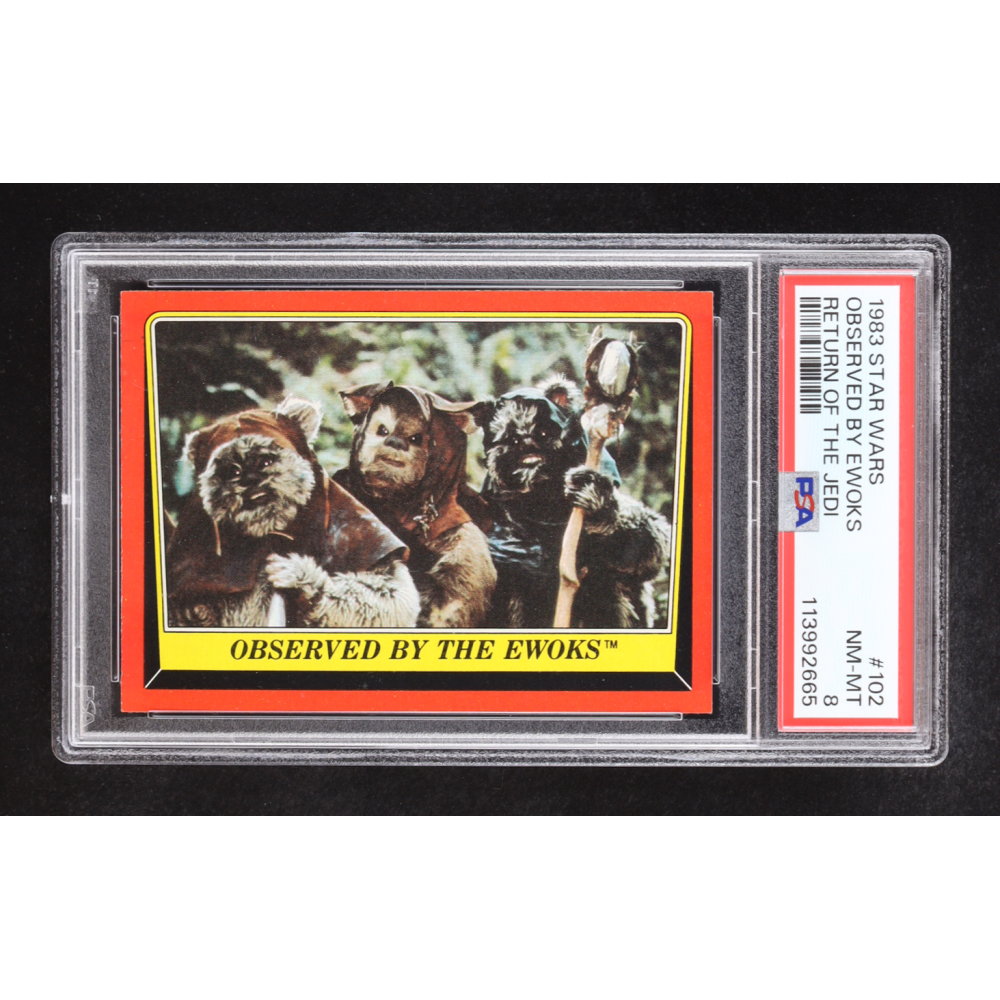 Observed By The Ewoks 1983 Topps Star Wars Return of the Jedi #102 (PSA 8) at PristineAuction.com