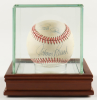 "Big Red Machine" ONL Baseball Signed by Johnny Bench, Pete Rose, Tony Perez & Joe Morgan in New Display Case (PSA) at PristineAuction.com