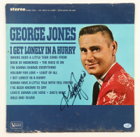 George Jones Signed "I Get Lonely in a Hurry" Vinyl Record Album Sleeve (SGC) at PristineAuction.com
