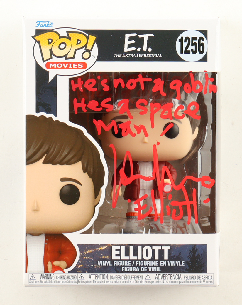 Henry Thomas Signed "E.T." #1256 Elliot Funko Pop! Vinyl Figure Inscribed "He's Not A Goblin He's A Space Man!" & "Elliott" (ACOA) at PristineAuction.com Henry Thomas Signed "E.T." #1256 Elliot Funko Pop! Vinyl Figure Inscribed "He's Not A Goblin He's A Space Man!" & "Elliott" (ACOA) at PristineAuction.com