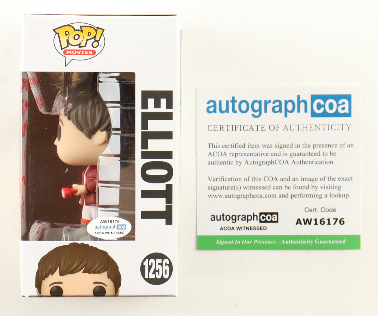 Henry Thomas Signed "E.T." #1256 Elliot Funko Pop! Vinyl Figure Inscribed "He's Not A Goblin He's A Space Man!" & "Elliott" (ACOA) at PristineAuction.com Henry Thomas Signed "E.T." #1256 Elliot Funko Pop! Vinyl Figure Inscribed "He's Not A Goblin He's A Space Man!" & "Elliott" (ACOA) at PristineAuction.com
