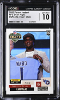Cam Ward 2025 Panini Instant #NFLDN-1 Draft Night RC (CGC 10) at PristineAuction.com