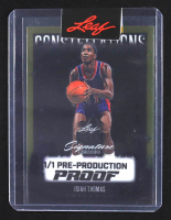 Isiah Thomas Leaf Metal Signature Series Constellations Gold Acetate Pre-Production Proof #NNO #1/1 at PristineAuction.com