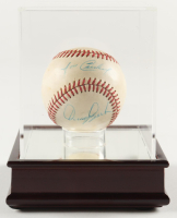 Pete Rose, Danny Ozark & Jose Cardenal Signed ONL Baseball in New Display Case (PSA) at PristineAuction.com