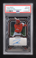 James Wood 2023 Panini Prizm Potential Penmanship #31 RC (PSA 10) at PristineAuction.com