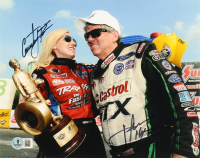 Courtney Force & John Force Signed 8x10 Photo Inscribed "16X" (Beckett) at PristineAuction.com