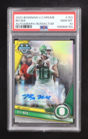 Bo Nix 2023 Bowman Chrome University Autographs Refractors #159 #419/499 RC (PSA 10) at PristineAuction.com