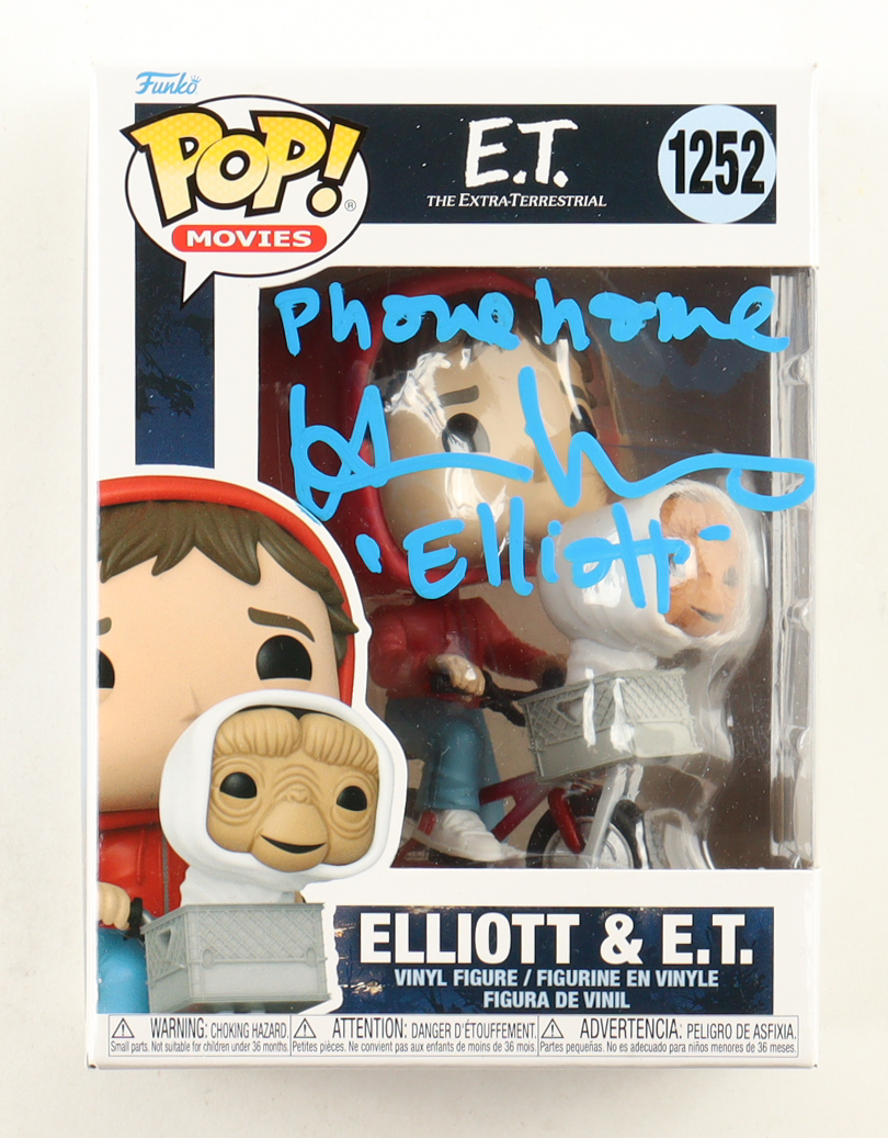Henry Thomas Signed "E.T." #1252 Elliot & E.T. Funko Pop! Vinyl Figure Inscribed "Phone Home" & "Elliott" (ACOA) at PristineAuction.com Henry Thomas Signed "E.T." #1252 Elliot & E.T. Funko Pop! Vinyl Figure Inscribed "Phone Home" & "Elliott" (ACOA) at PristineAuction.com