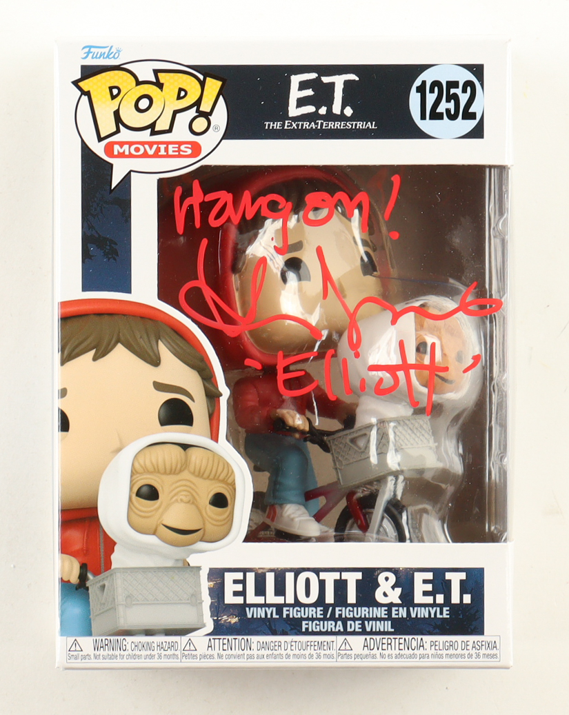 Henry Thomas Signed "E.T." #1252 Elliot & E.T. Funko Pop! Vinyl Figure Inscribed "Hang On!" & "Elliott" (ACOA) at PristineAuction.com Henry Thomas Signed "E.T." #1252 Elliot & E.T. Funko Pop! Vinyl Figure Inscribed "Hang On!" & "Elliott" (ACOA) at PristineAuction.com