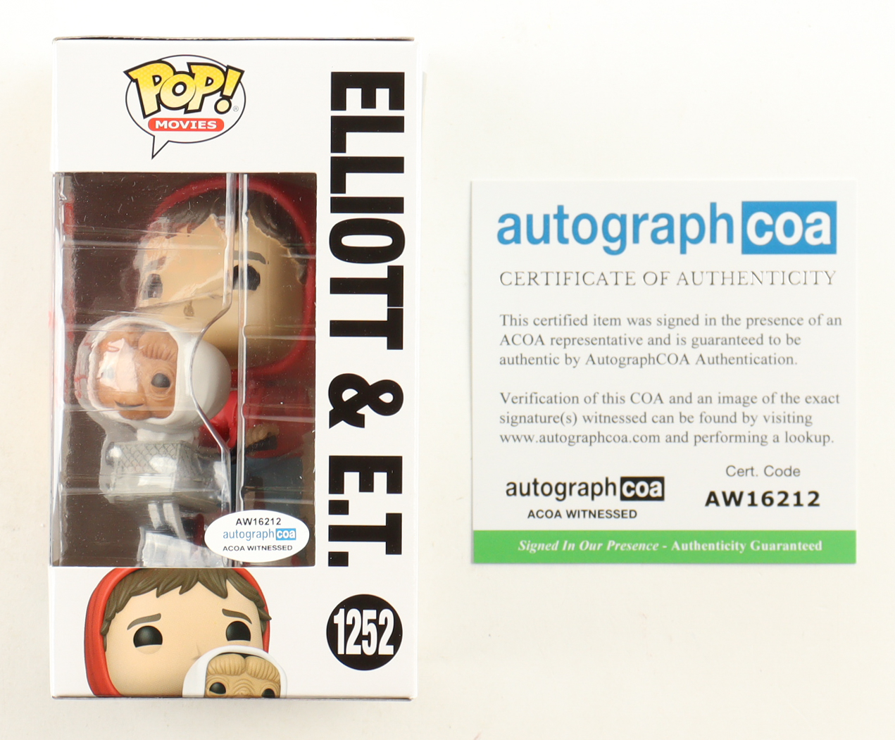 Henry Thomas Signed "E.T." #1252 Elliot & E.T. Funko Pop! Vinyl Figure Inscribed "Hang On!" & "Elliott" (ACOA) at PristineAuction.com Henry Thomas Signed "E.T." #1252 Elliot & E.T. Funko Pop! Vinyl Figure Inscribed "Hang On!" & "Elliott" (ACOA) at PristineAuction.com