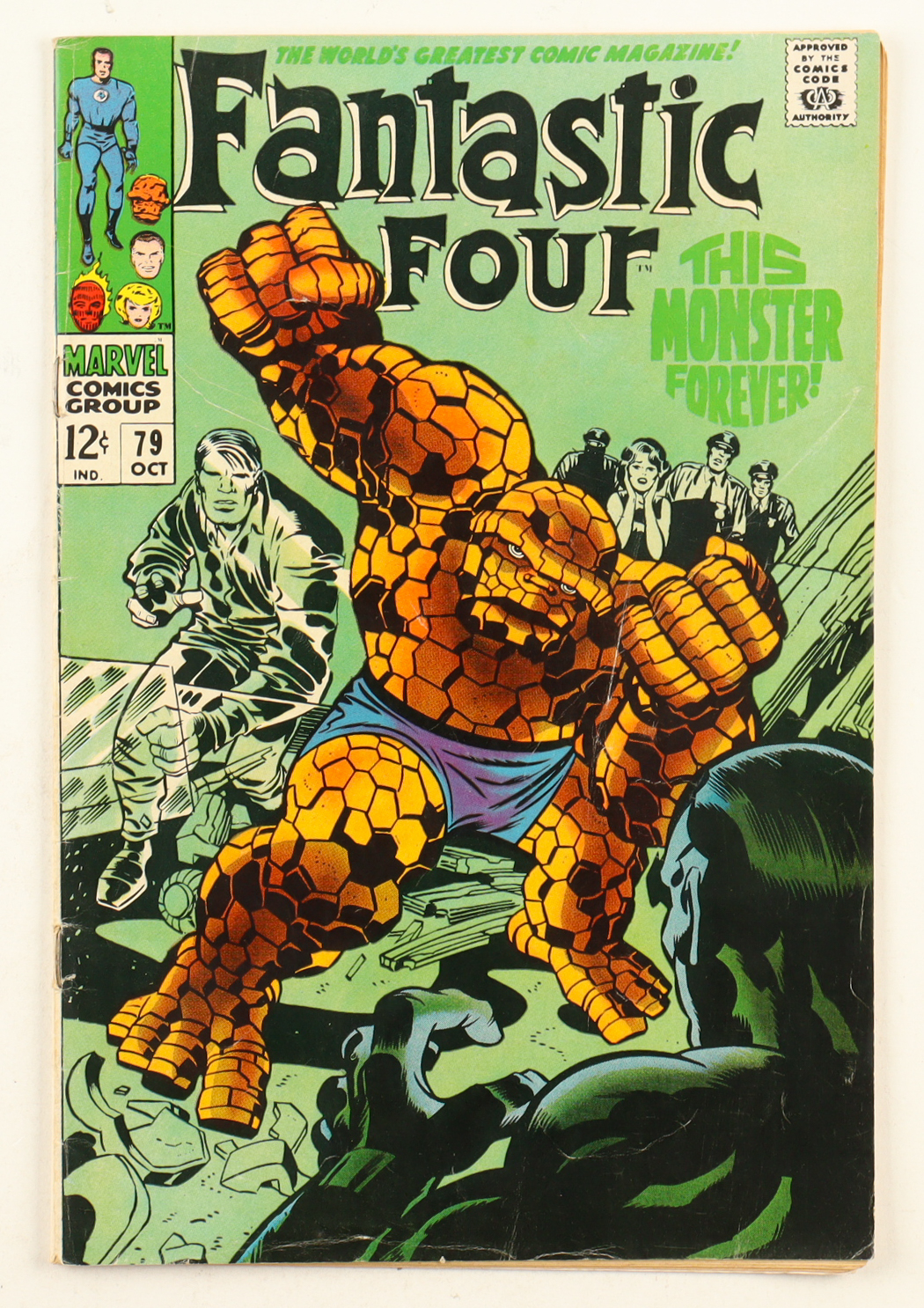 1968 "Fantastic Four" Issue #79 Marvel Comic Book at PristineAuction.com 1968 "Fantastic Four" Issue #79 Marvel Comic Book at PristineAuction.com