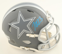 Jaydon Blue Signed Cowboys Slate Alternate Speed Mini Helmet (Beckett) at PristineAuction.com