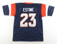 Audric Estime Signed Jersey (Beckett) at PristineAuction.com