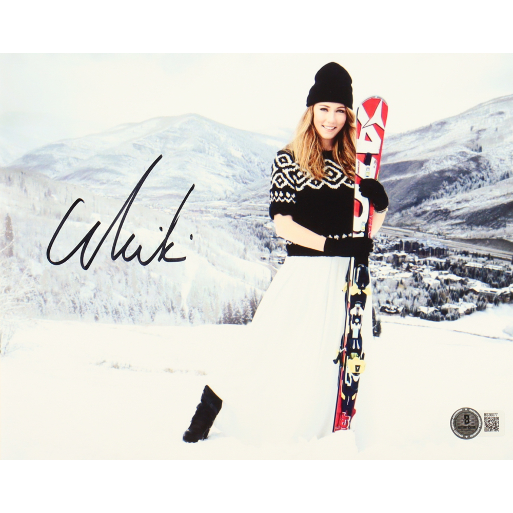 Mikaela Shiffrin Signed 8x10 Photo (Beckett) at PristineAuction.com