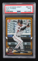 Alek Thomas 2018 Bowman Draft Gold #BD155 RC #30/50 (PSA 9) at PristineAuction.com