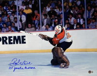 Ron Hextall Signed Flyers 16x20 Photo Inscribed "1st Goalie To Score" (Beckett) at PristineAuction.com