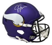 Justin Jefferson Signed Vikings Full-Size Speed Helmet (Beckett) at PristineAuction.com
