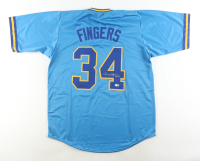 Rollie Fingers Signed Jersey Inscribed "HOF 92" (JSA) at PristineAuction.com