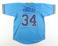 Rollie Fingers Signed Jersey Inscribed "HOF 92" (JSA) at PristineAuction.com