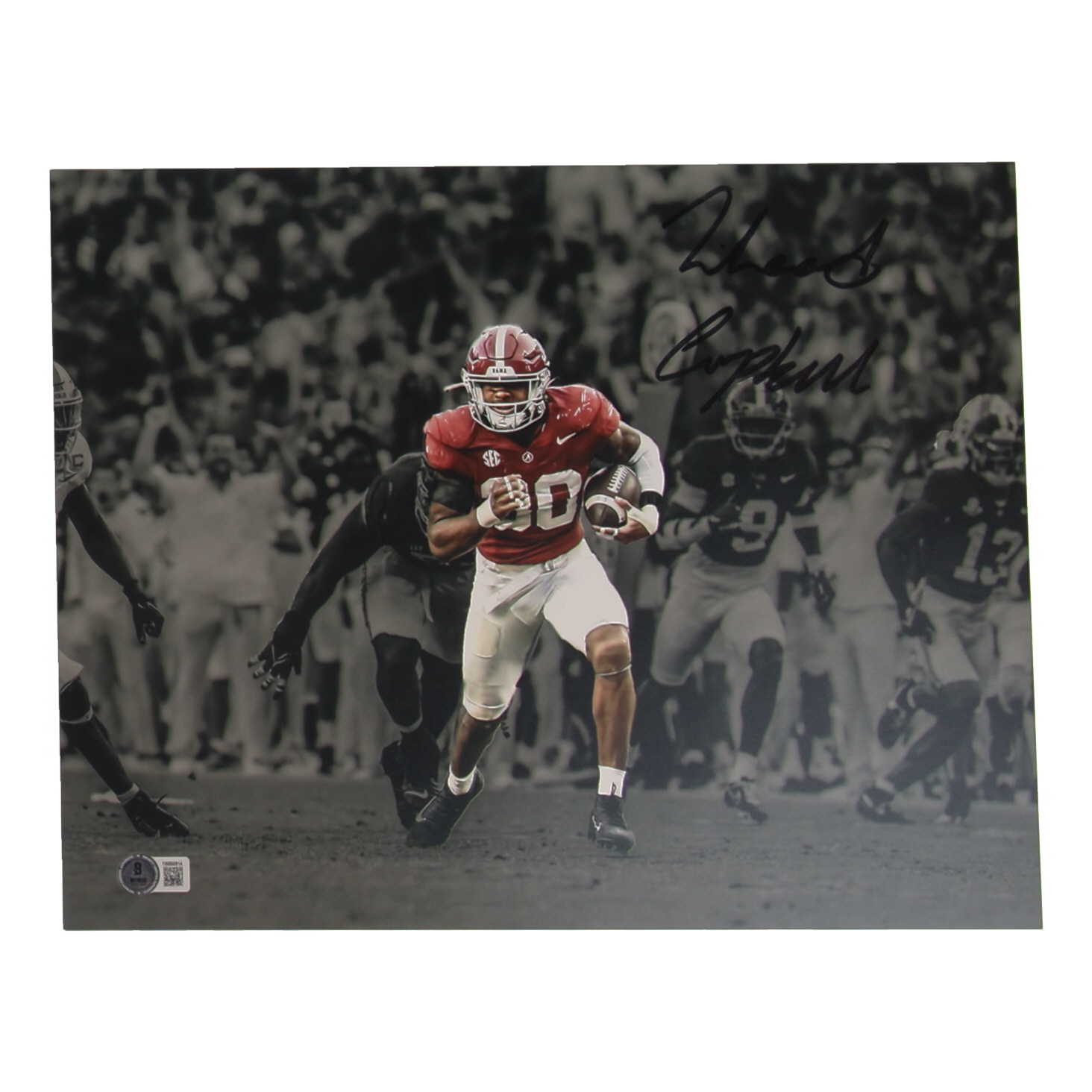 Jihaad Campbell Signed Alabama Crimson Tide 11x14 Photo (Beckett) at PristineAuction.com Jihaad Campbell Signed Alabama Crimson Tide 11x14 Photo (Beckett) at PristineAuction.com
