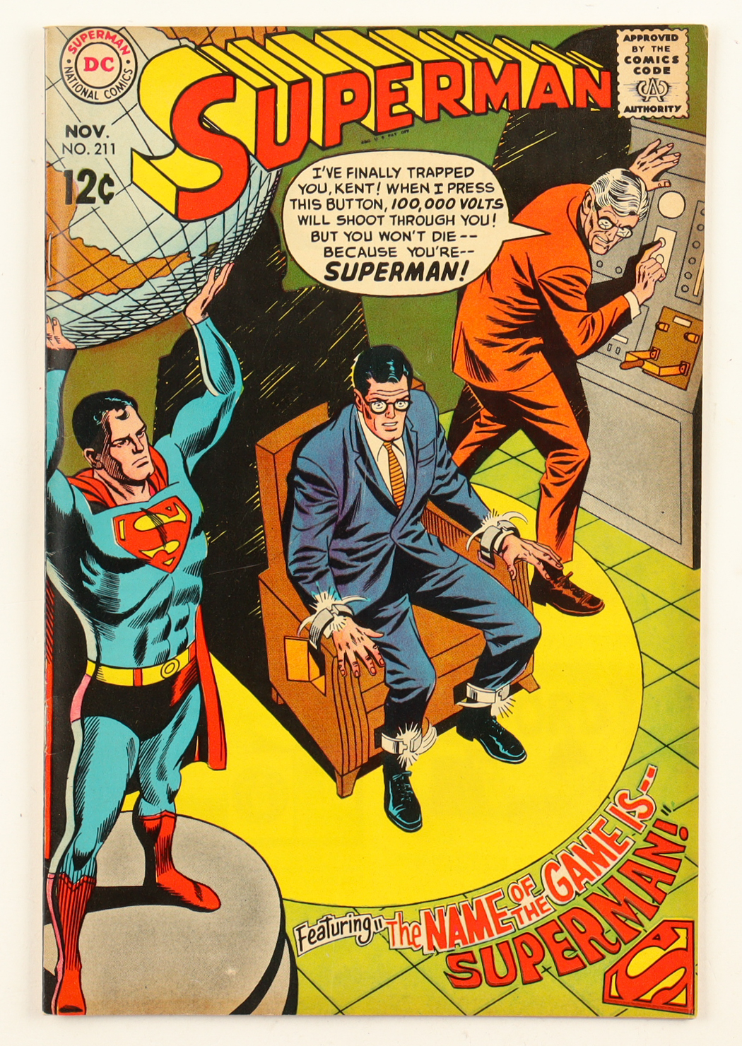 1961 "Superman" Issue #211 D.C. Comic Book at PristineAuction.com 1961 "Superman" Issue #211 D.C. Comic Book at PristineAuction.com