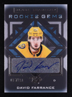 David Farrance 2021-22 Black Diamond Rookie Gems Pure Black Signatures #RGDF RC #35/199 at PristineAuction.com