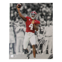 Jalen Milroe Signed Alabama Crimson Tide 11x14 Photo (Beckett) at PristineAuction.com