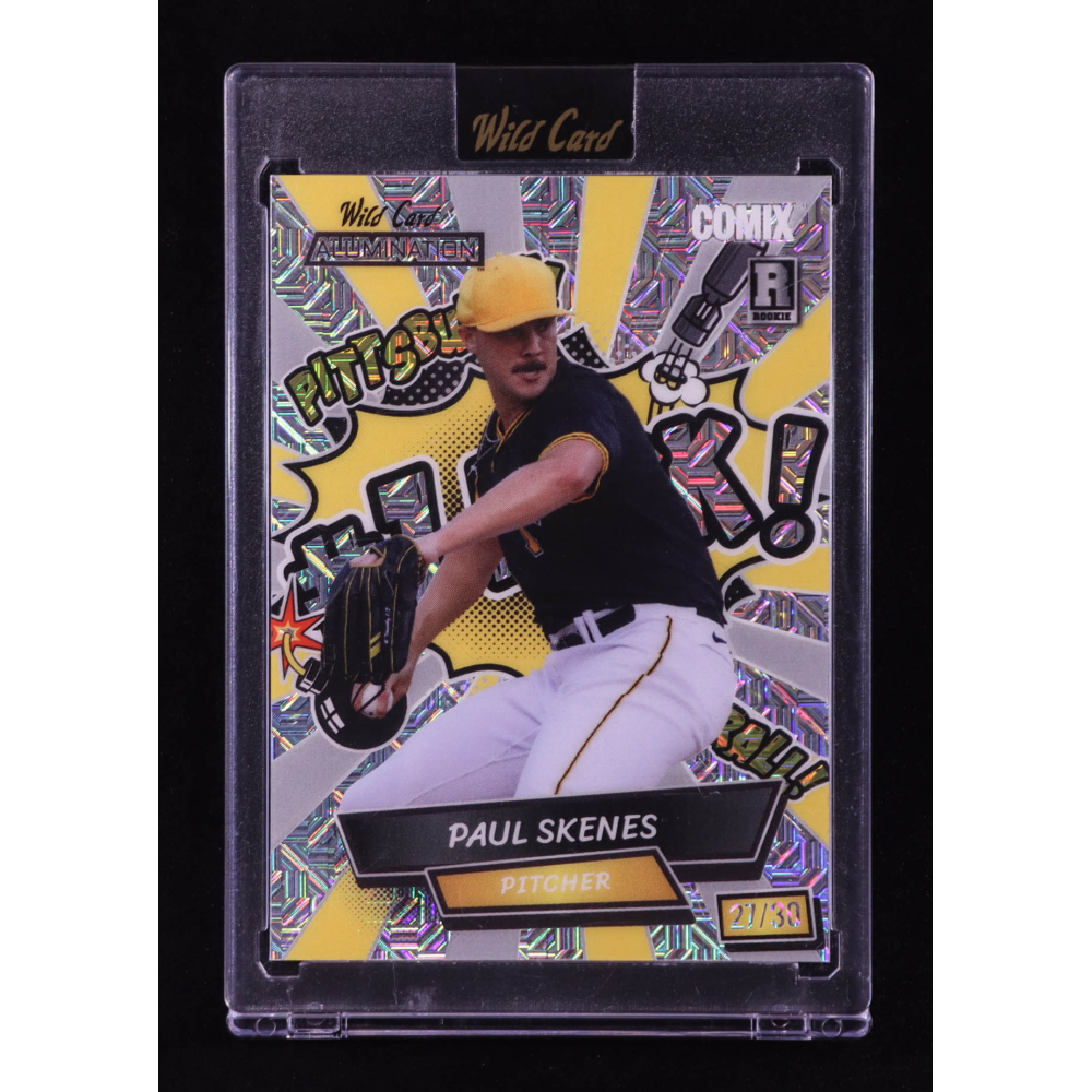 Paul Skenes 2024 Wild Card Alumination Comix #1 PICK! Silver Mojo #ACYN-PS2 #27/30 RC at PristineAuction.com