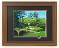 Augusta National Golf Course Custom Framed Photo Display with Masters Pin at PristineAuction.com