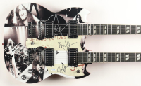 Alex Lifeson & Geddy Lee Signed 39" Custom Dual Neck Electric Guitar (ACOA) at PristineAuction.com