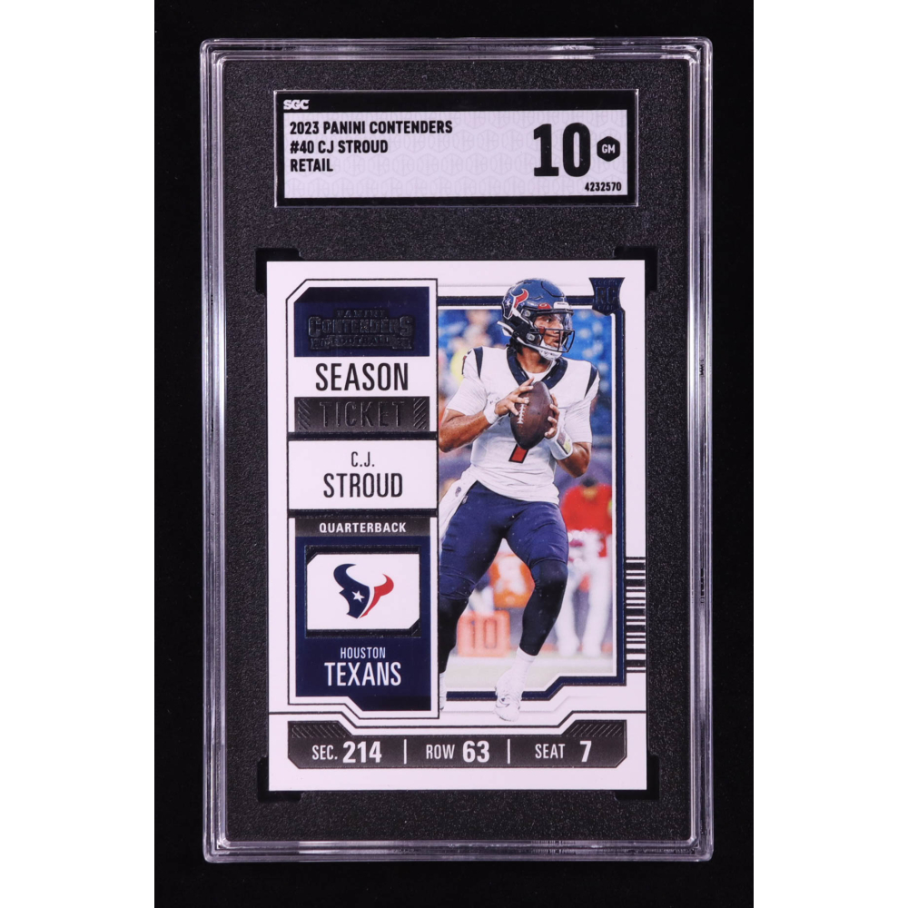 CJ Stroud 2023 Panini Contenders Retail #40 RC (SGC 10) at PristineAuction.com