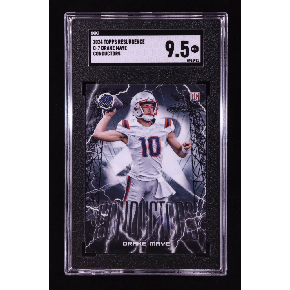 Drake Maye 2024 Topps Resurgence Conductors #C7 RC (SGC 9.5) at PristineAuction.com