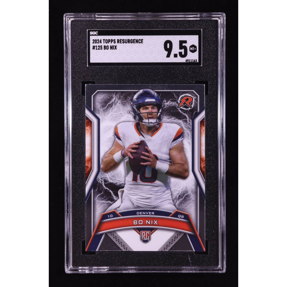 Bo Nix 2024 Topps Resurgence #125 RC (SGC 9.5) at PristineAuction.com