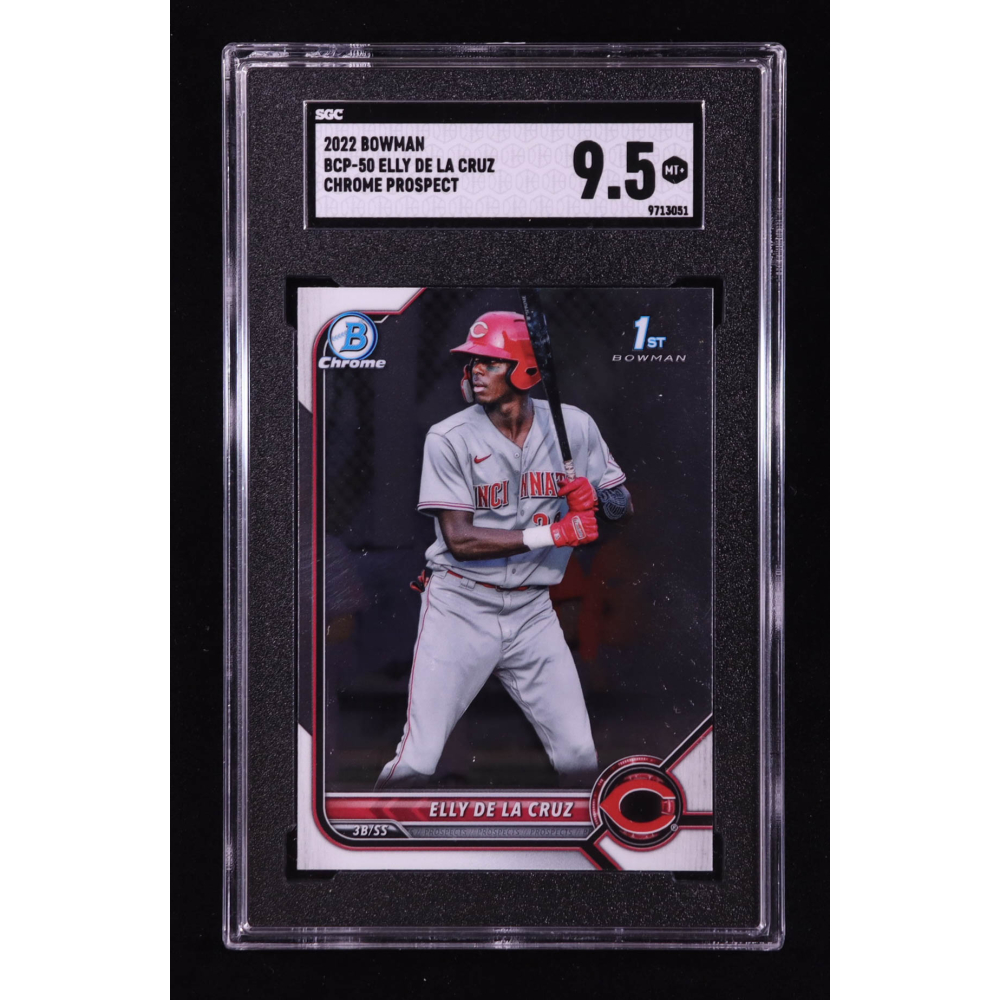 Elly De La Cruz 2022 Bowman Chrome Prospects #BCP50 RC (SGC 9.5) at PristineAuction.com