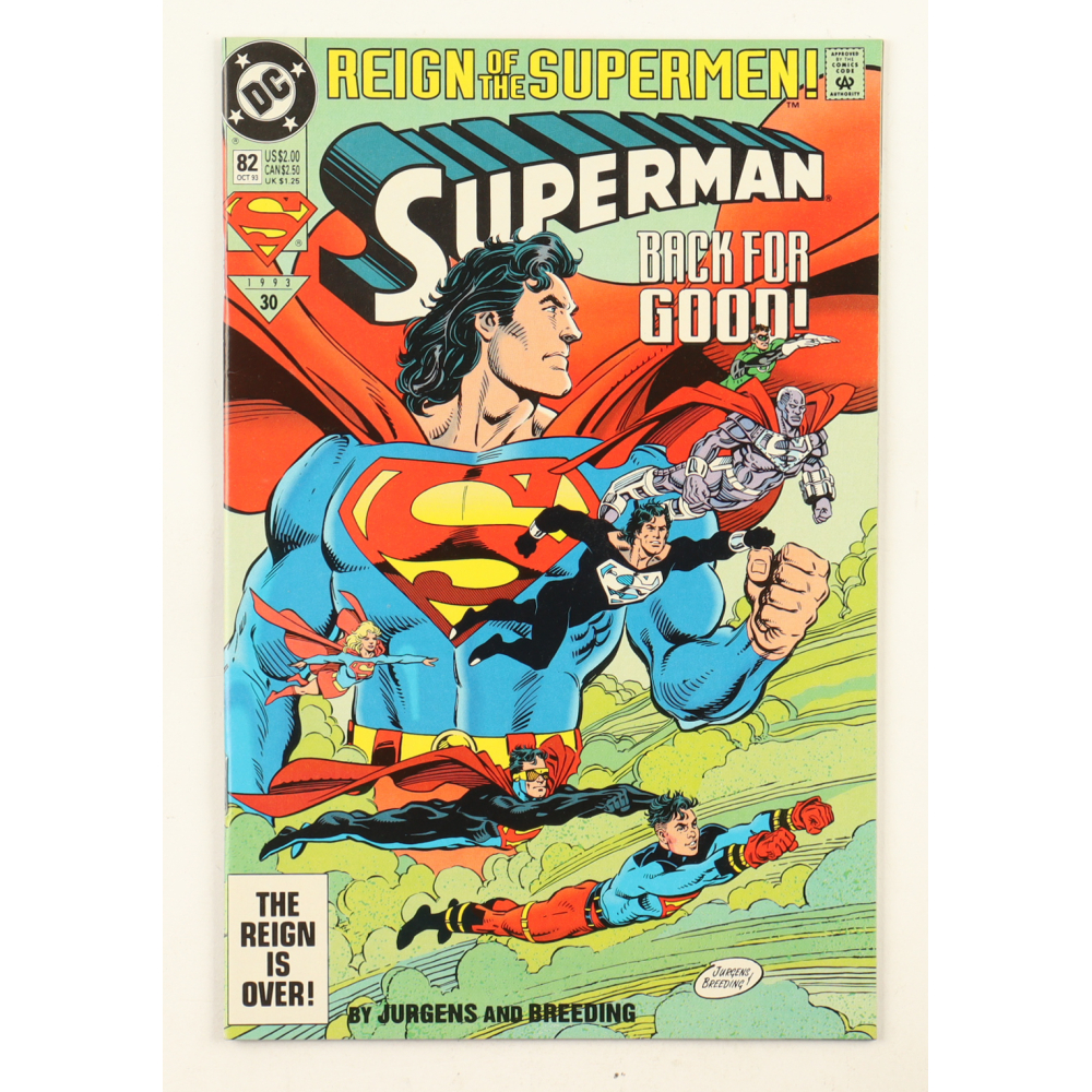 1993 "Superman" Issue #82 DC Comic Book at PristineAuction.com