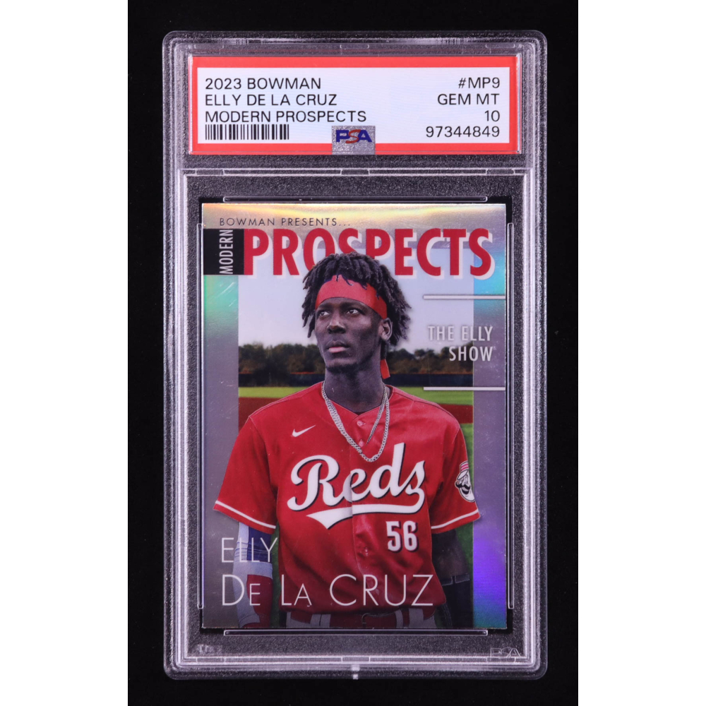 Elly De La Cruz 2023 Bowman Chrome Modern Prospect #MP9 RC (PSA 10) at PristineAuction.com