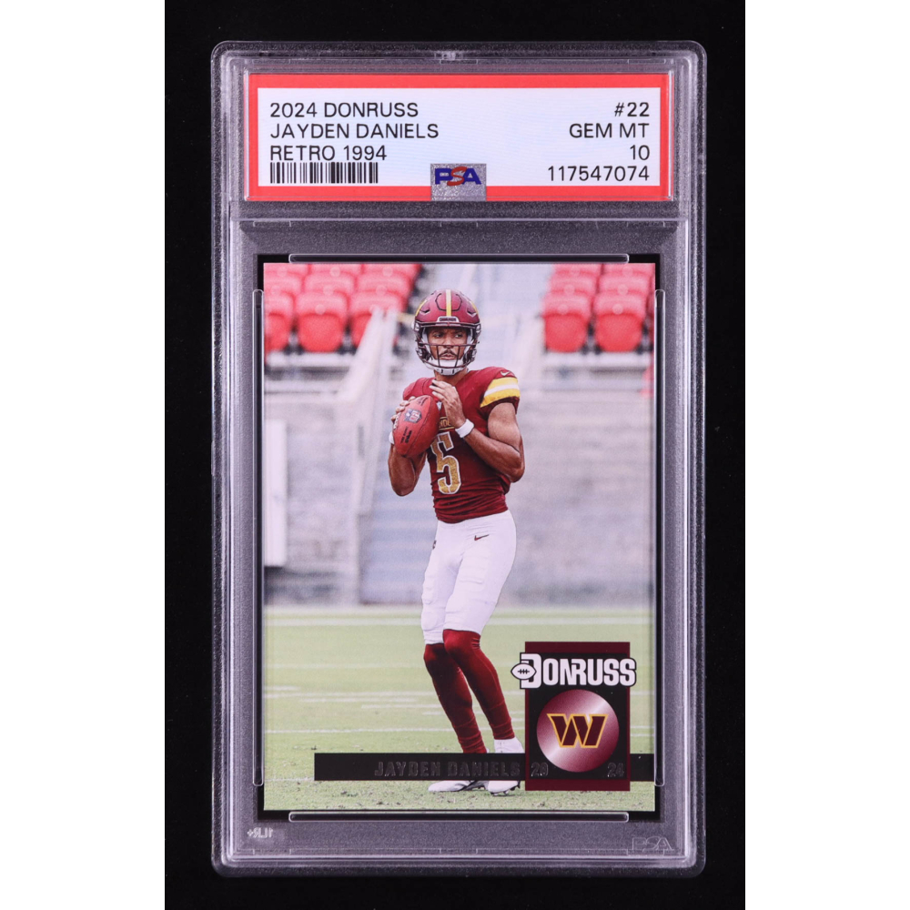 Jayden Daniels 2024 Donruss Retro '94 #22 RC (PSA 10) at PristineAuction.com