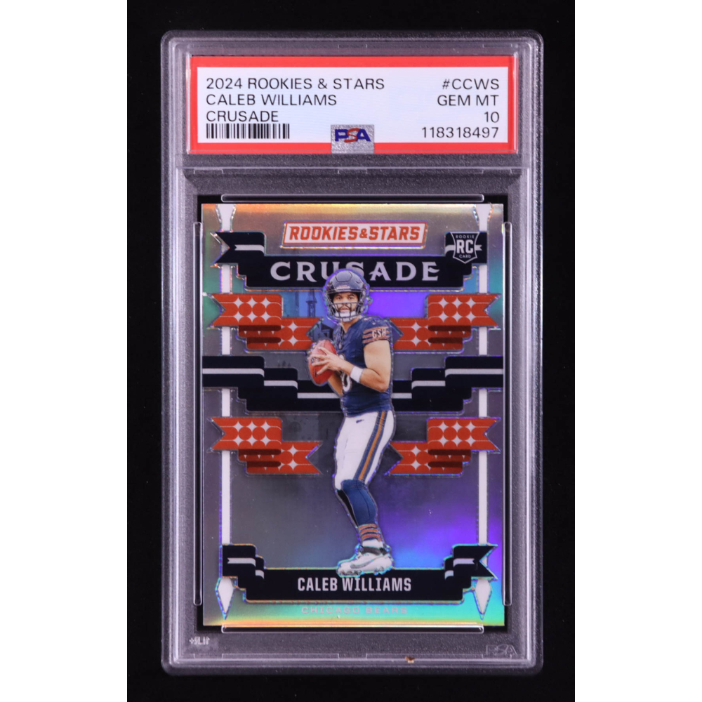 Caleb Williams 2024 Rookies and Stars Crusade Silver #24 RC (PSA 10) at PristineAuction.com