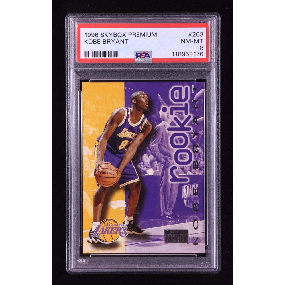 Kobe Bryant 1996-97 SkyBox Premium #203 RC (PSA 8) at PristineAuction.com