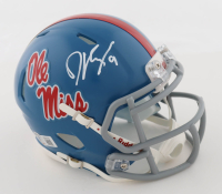 Dawson Knox Signed Ole Miss Rebels Speed Mini Helmet (Beckett) at PristineAuction.com