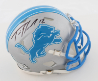 Tim Patrick Signed Lions Speed Mini Helmet (Beckett) at PristineAuction.com