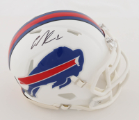 Curtis Samuel Signed Bills Speed Mini Helmet (Beckett) at PristineAuction.com